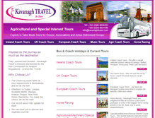 Tablet Screenshot of kavanaghtravel.com